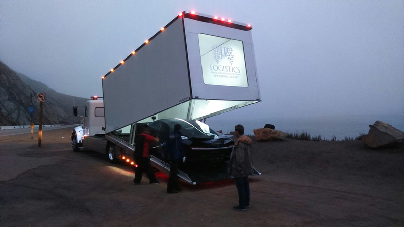 Photo Credit: Bugatti, unloading the Chiron for Pebble Beach